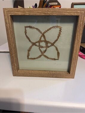 Framed Botanical Celtic Knot Wall Art